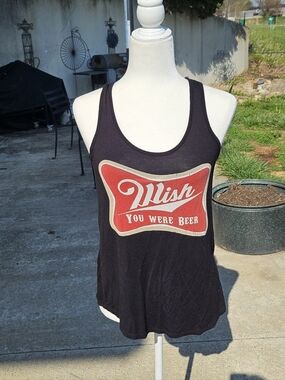 Sweet Claire Black Tank with Red Retro Graphic